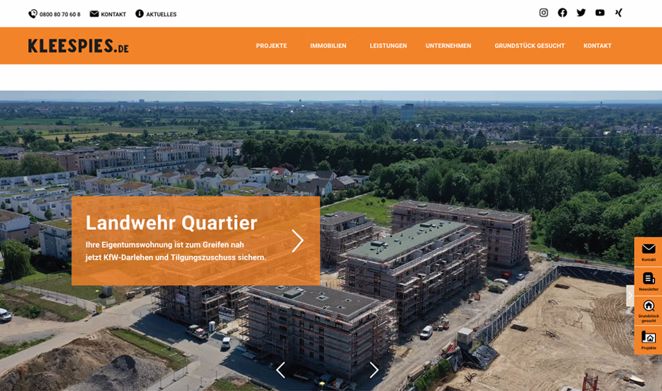 Referenz Website Kleespies GmbH & Co. KG